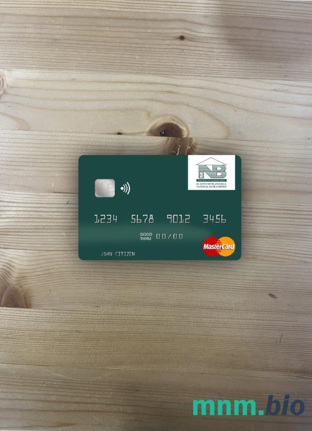 Saint Kitts and Nevis SKNA bank wygląd zdjęcia mastercard skan PSD + zdjęcie